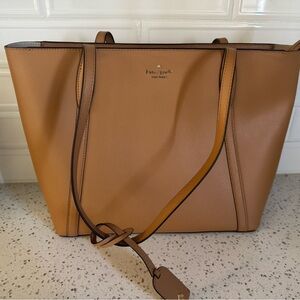 Kate Spade Tan Leather Tote Bag